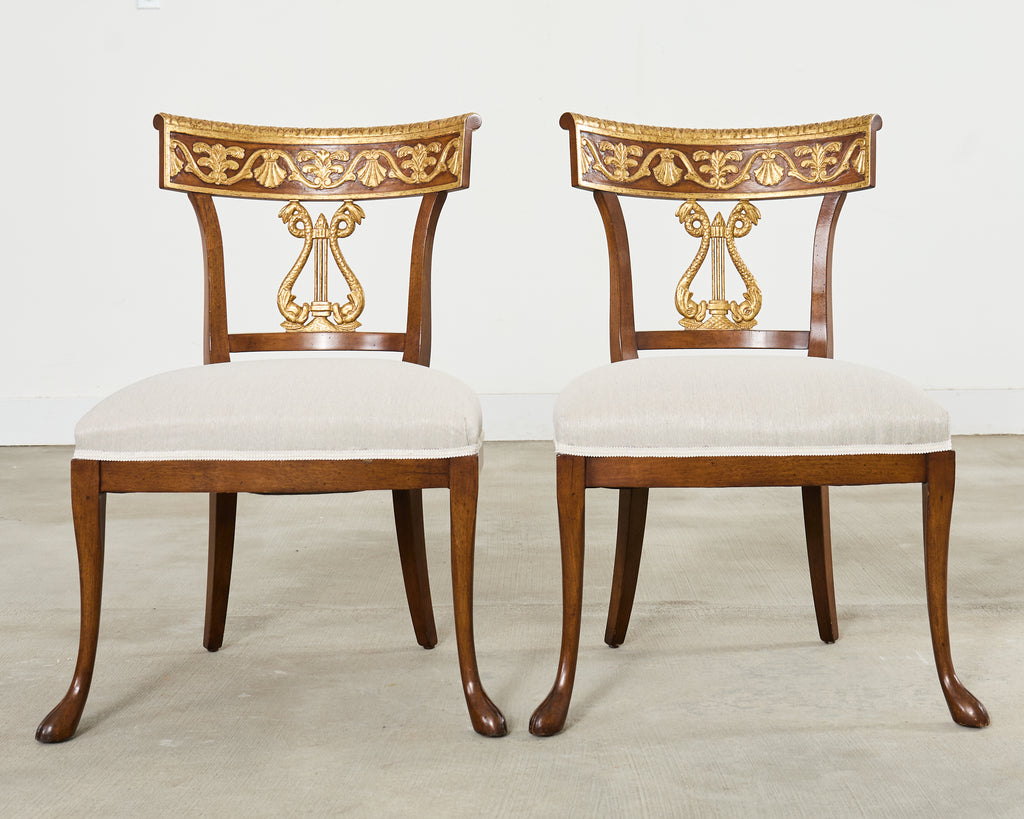 Set of Fourteen Nancy Corzine Neoclassical Cornell Dining Chairs