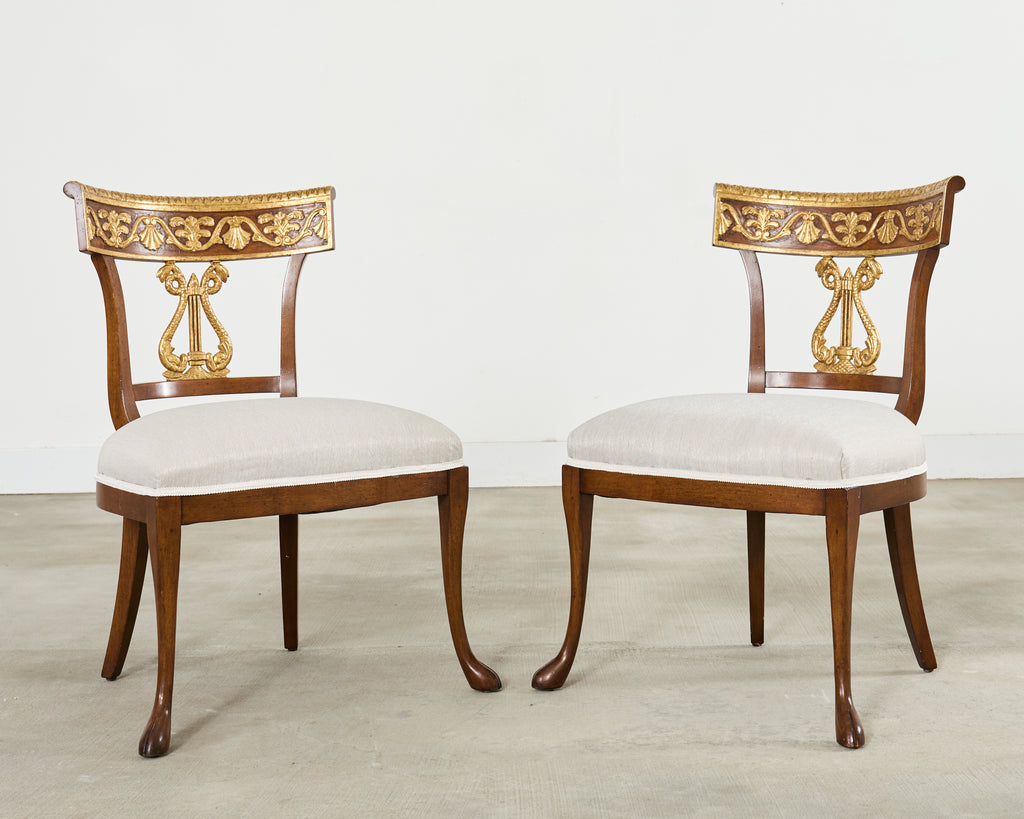 Set of Fourteen Nancy Corzine Neoclassical Cornell Dining Chairs