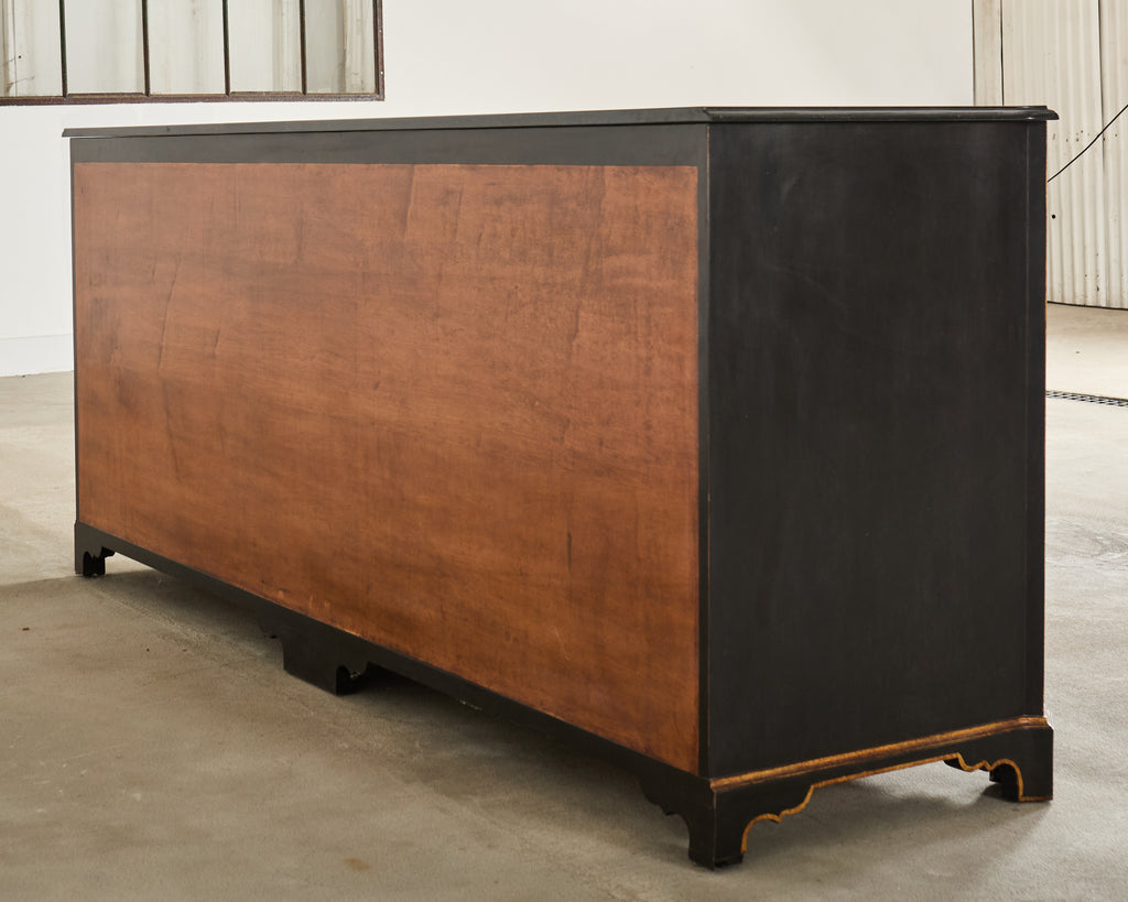 Nancy Corzine Chinoiserie Marble Top Sideboard Dresser Server