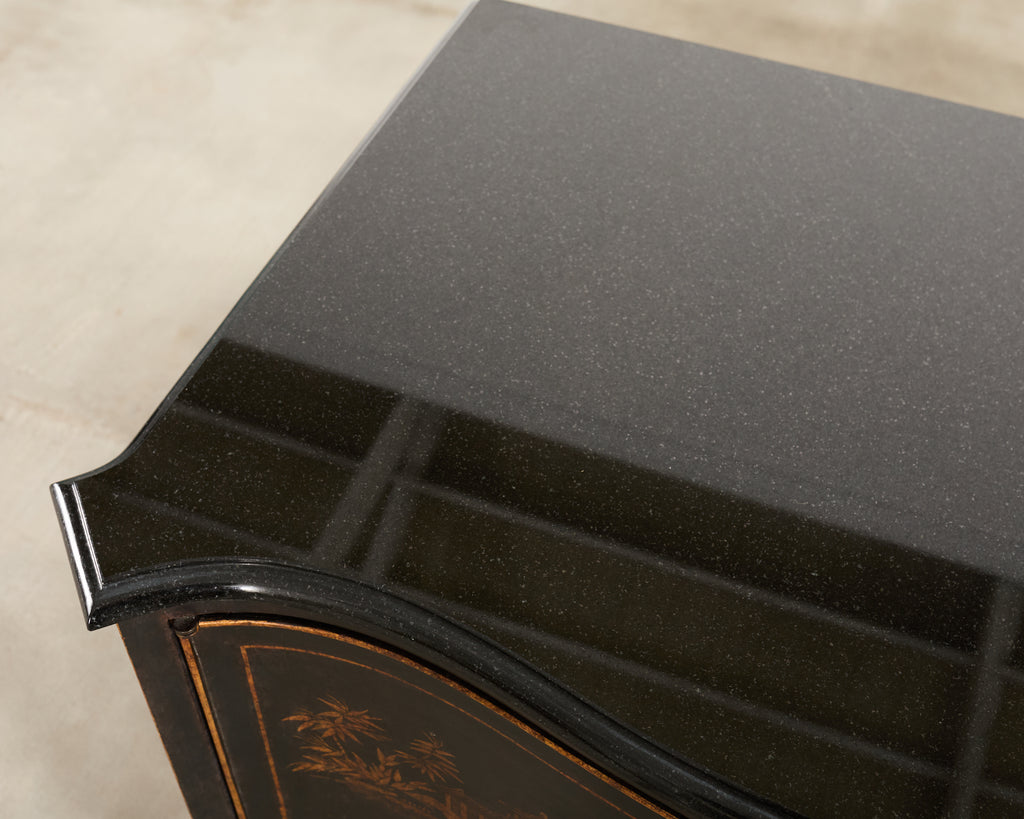 Nancy Corzine Chinoiserie Marble Top Sideboard Dresser Server