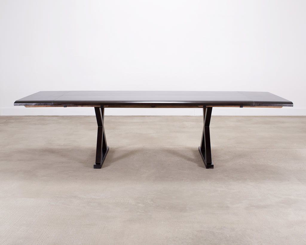 Christian Liaigre Style Ebony Oak Courier Dining Table 9.5 Ft