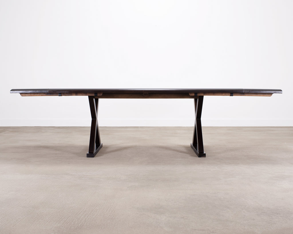 Christian Liaigre Style Ebony Oak Courier Dining Table 9.5 Ft
