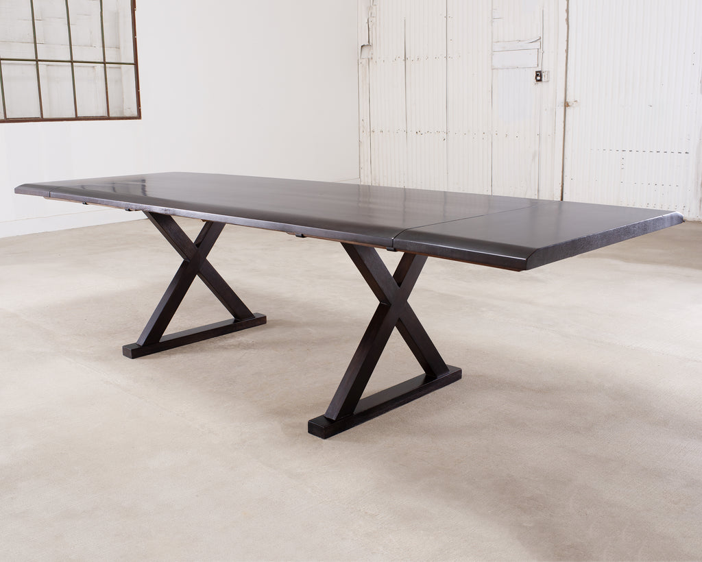 Christian Liaigre Style Ebony Oak Courier Dining Table 9.5 Ft