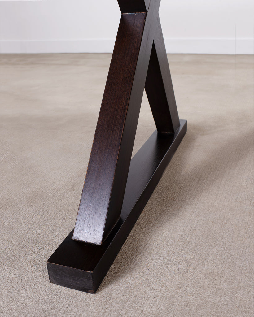 Christian Liaigre Style Ebony Oak Courier Dining Table 9.5 Ft