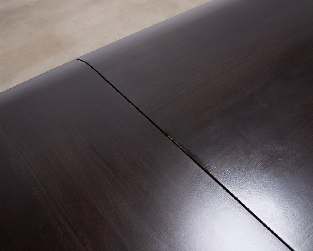 Christian Liaigre Style Ebony Oak Courier Dining Table 9.5 Ft