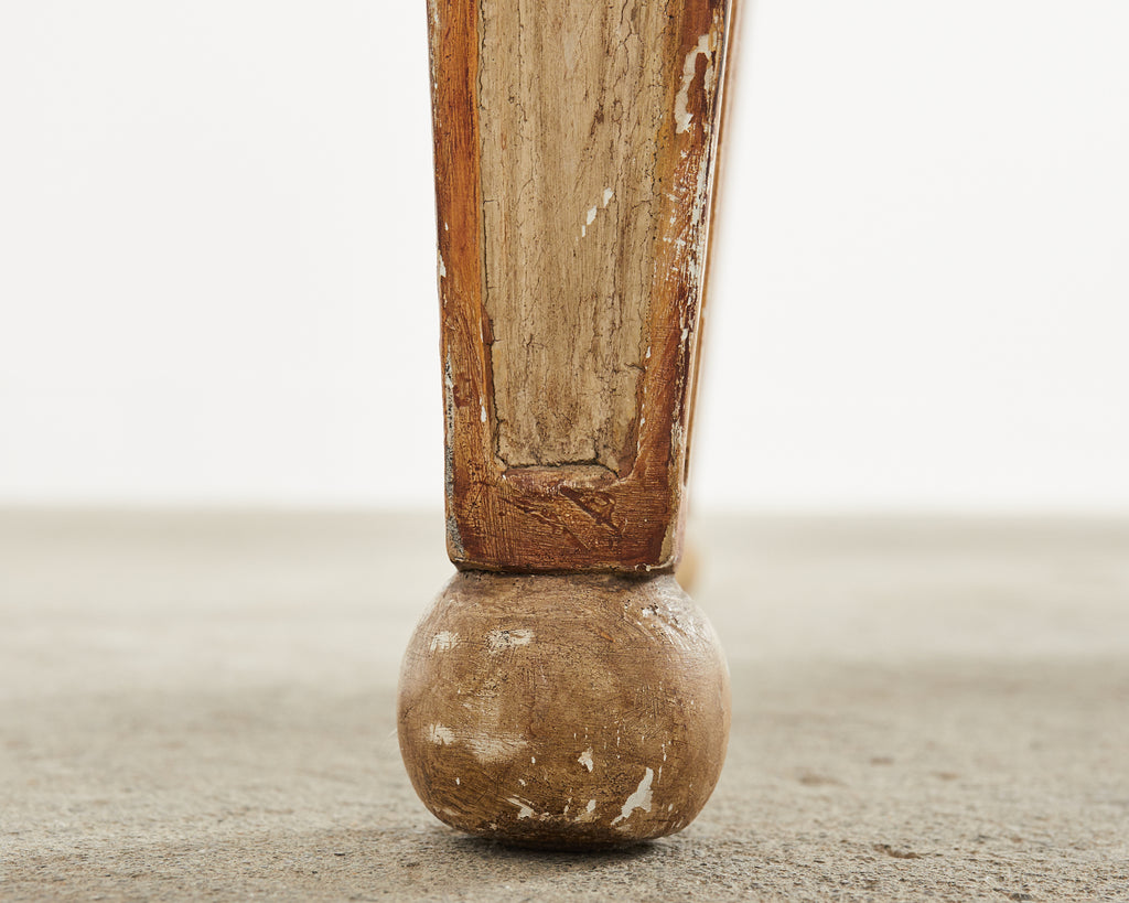 Hendrix Allardyce Neoclassical Venetian Style Painted Library Chair