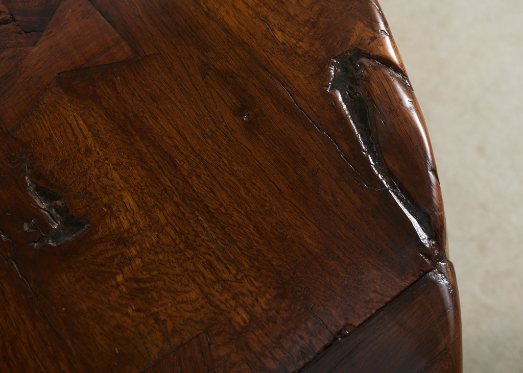 Country French Provincial Oak Farmhouse Double Pedestal Dining Table
