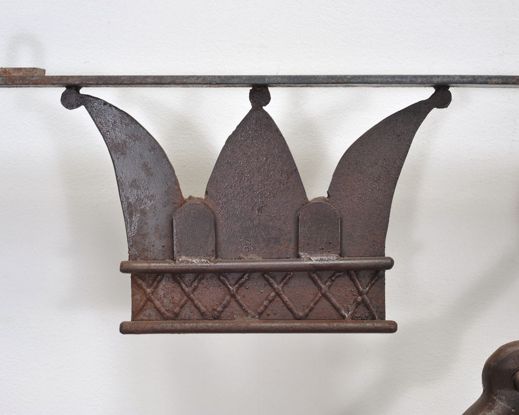 British Crown & Anchor Iron Hanging Tavern or Pub Sign