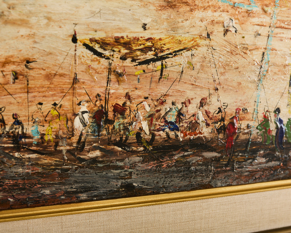 Pascal Cucaro Oil Board Midcentury Painting