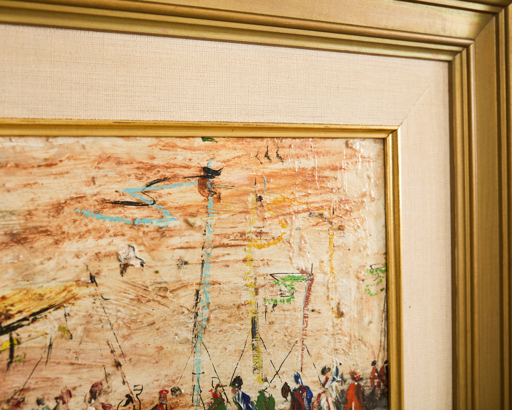 Pascal Cucaro Oil Board Midcentury Painting