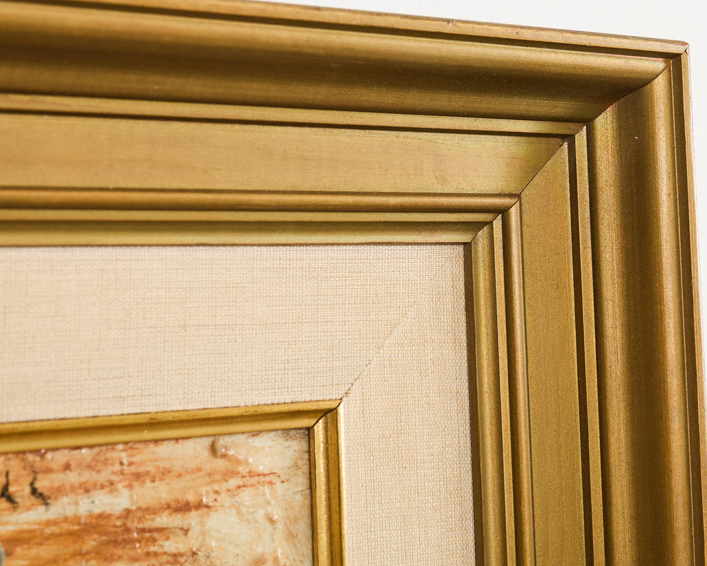 Pascal Cucaro Oil Board Midcentury Painting