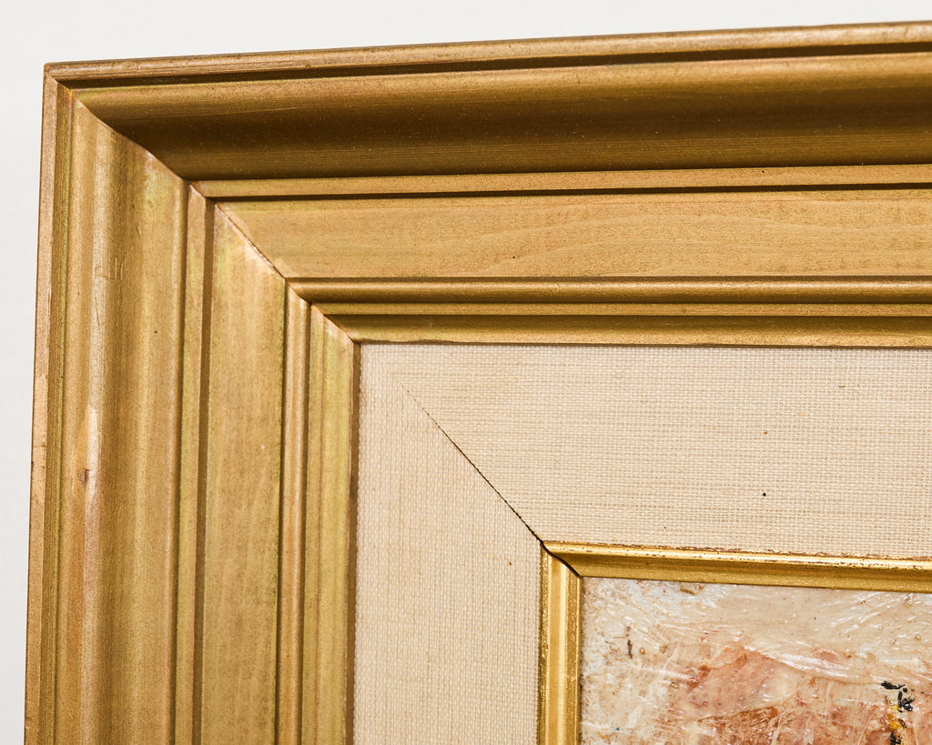 Pascal Cucaro Oil Board Midcentury Painting