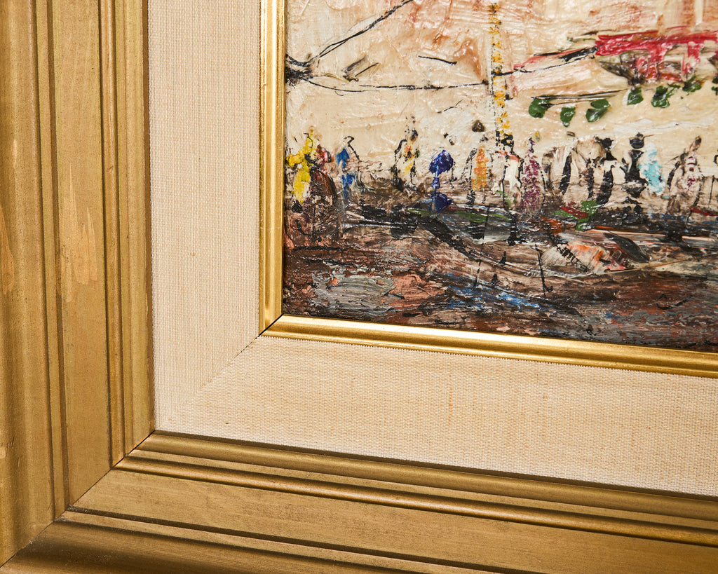 Pascal Cucaro Oil Board Midcentury Painting