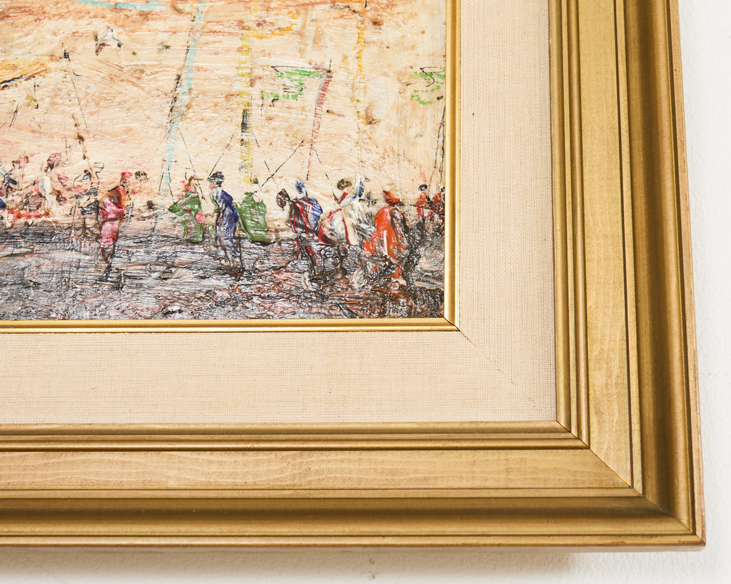 Pascal Cucaro Oil Board Midcentury Painting