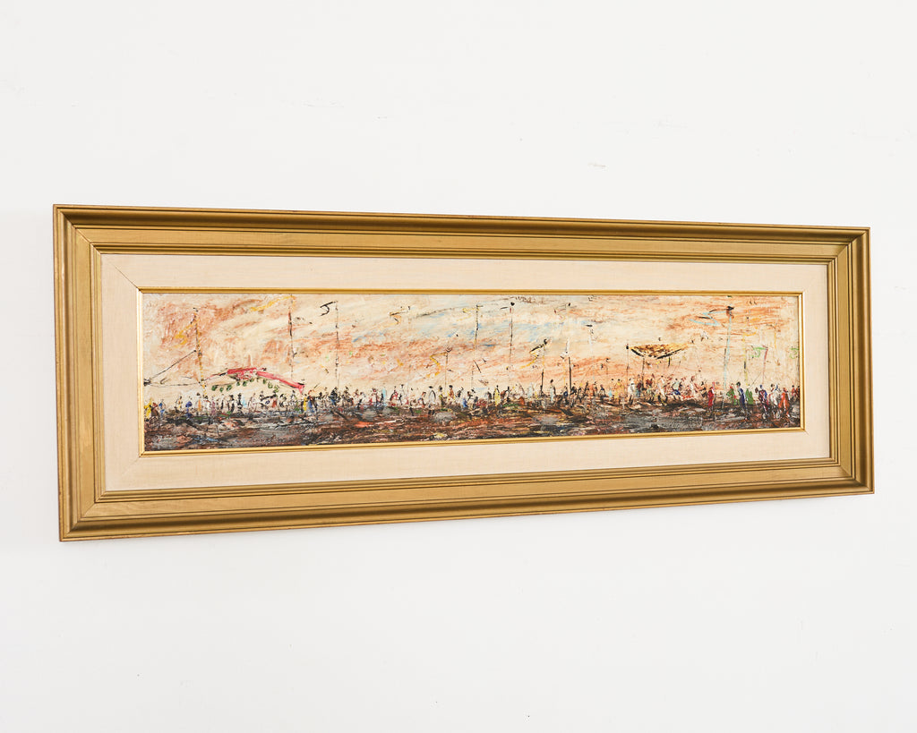 Pascal Cucaro Oil Board Midcentury Painting