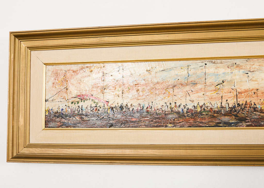 Pascal Cucaro Oil Board Midcentury Painting