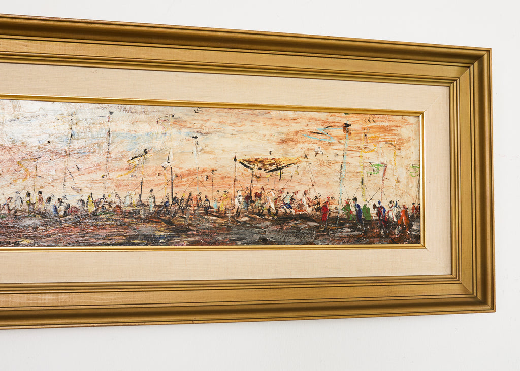 Pascal Cucaro Oil Board Midcentury Painting