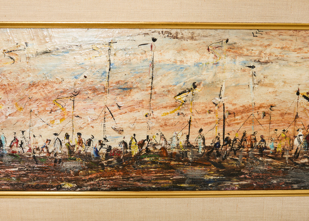 Pascal Cucaro Oil Board Midcentury Painting
