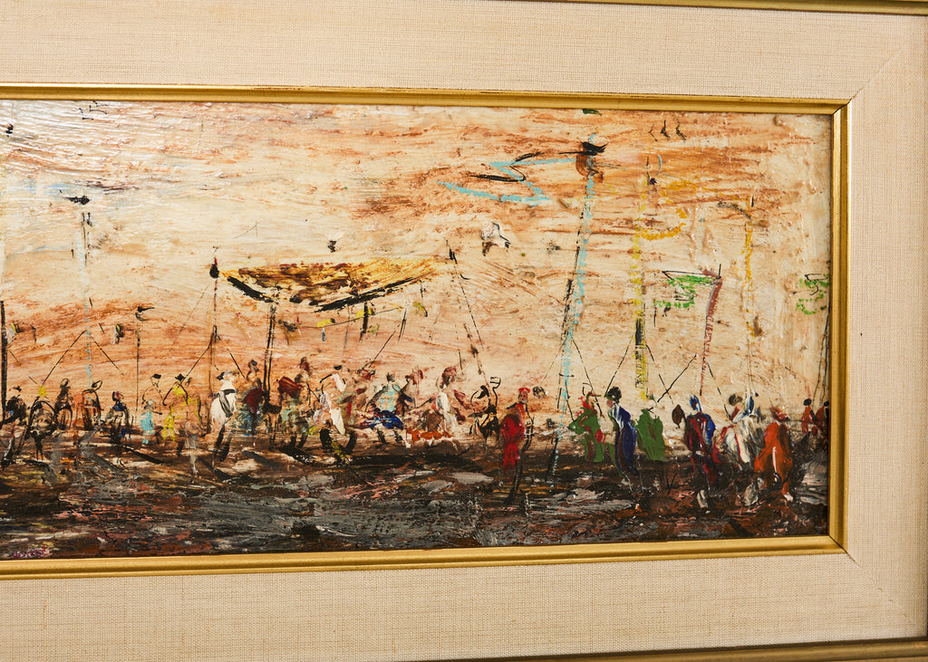 Pascal Cucaro Oil Board Midcentury Painting