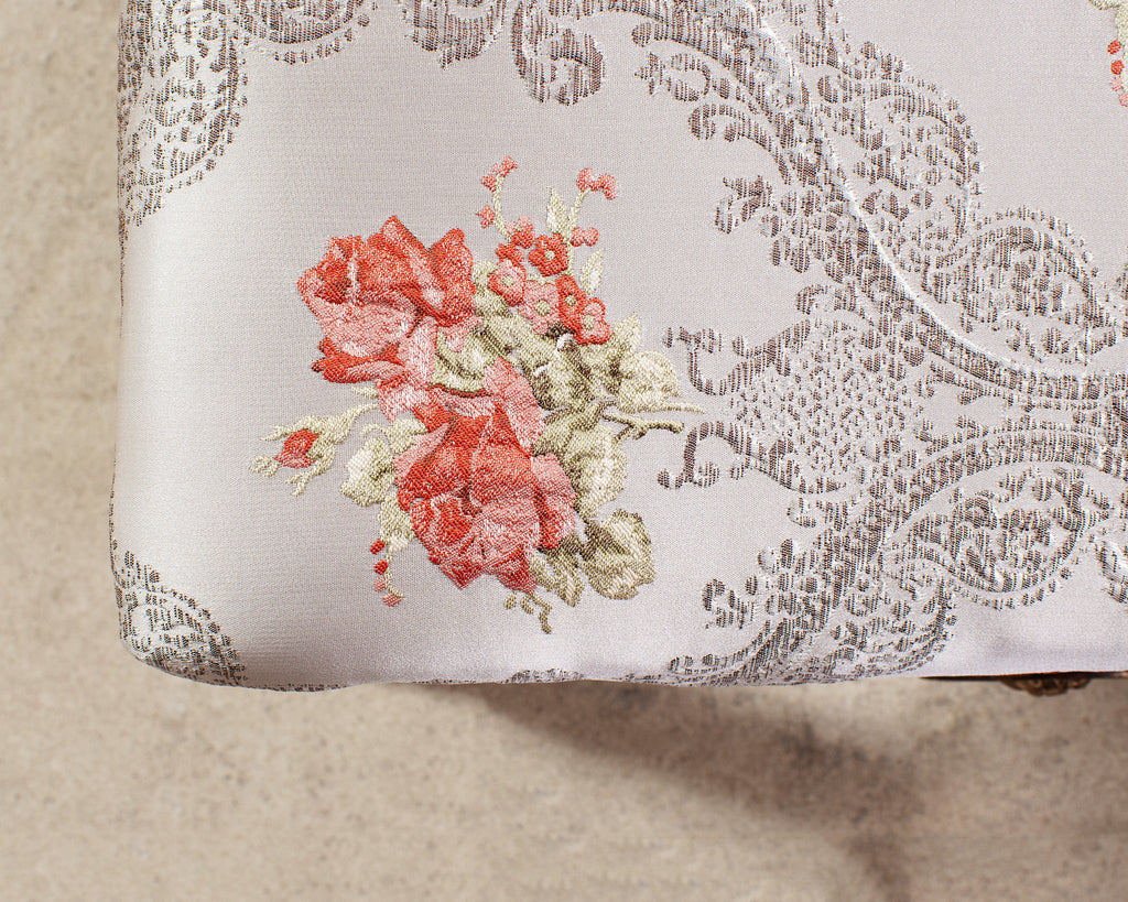 Pair of Italian Neoclassical Style Silvered Curule Bench Seats