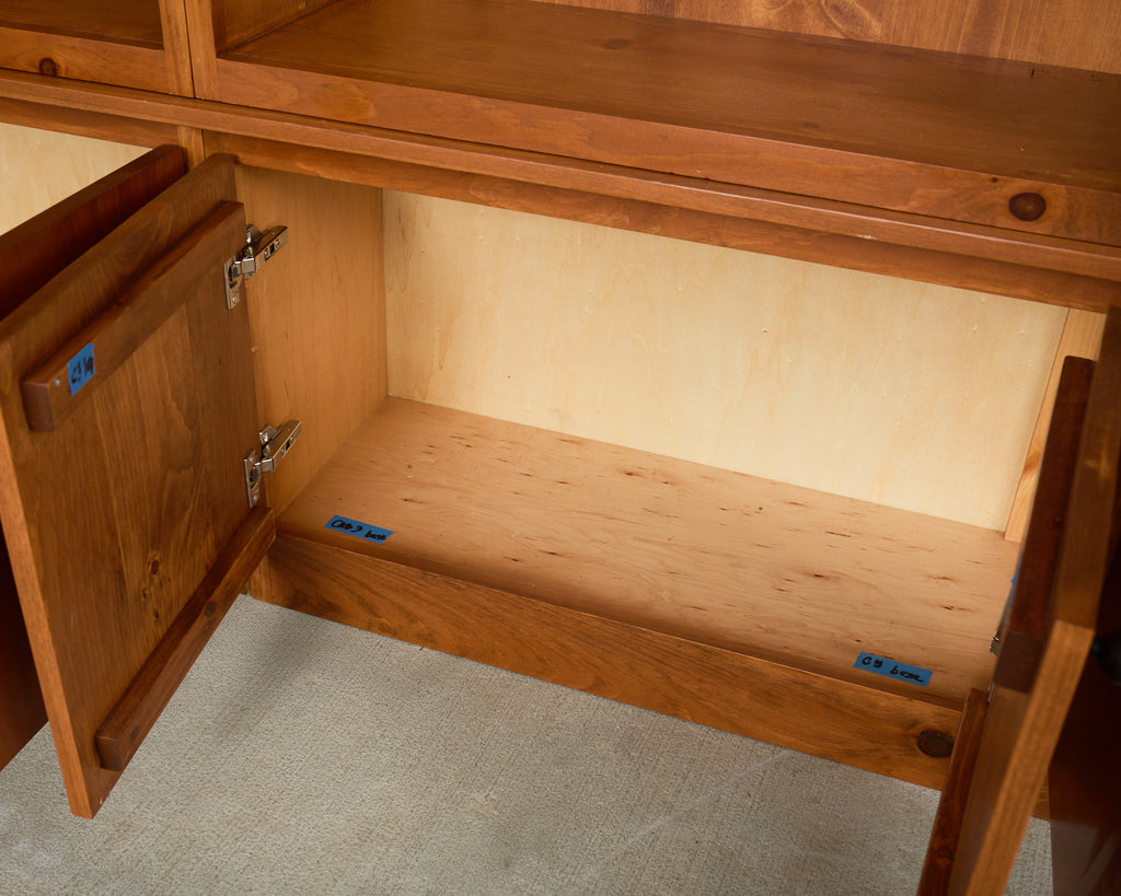 Monumental Pine Bookcase Sectional Wall Library 15 ft.