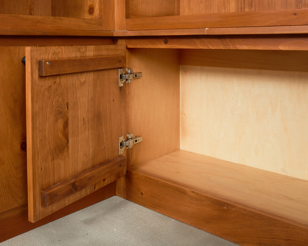 Monumental Pine Bookcase Sectional Wall Library 15 ft.