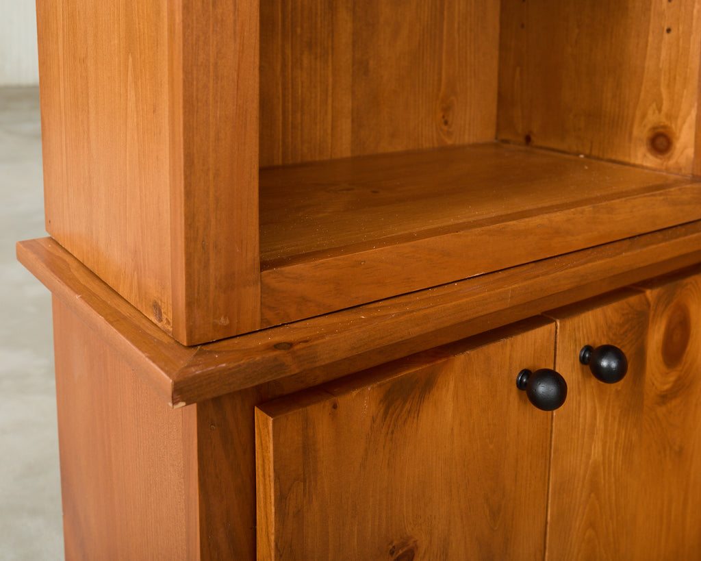 Monumental Pine Bookcase Sectional Wall Library 15 ft.