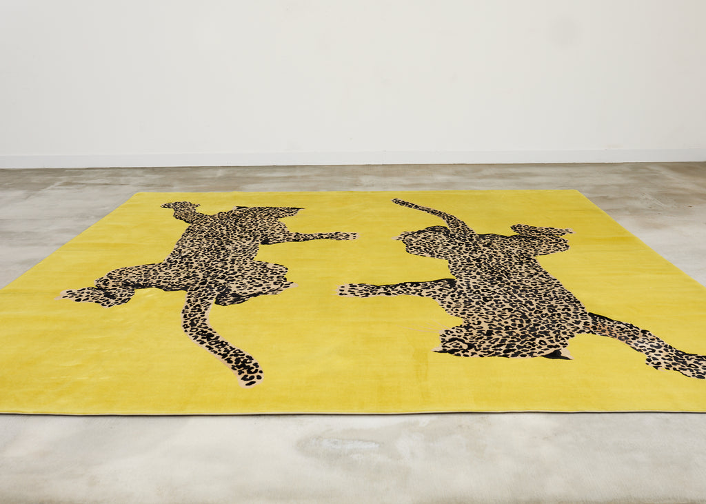 Diane Von Furstenberg Double Climbing Leopard Rug 13'W x 13'L