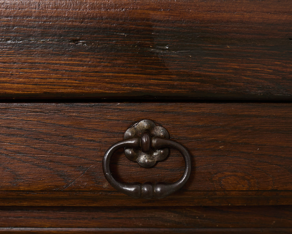 Country English Provincial Oak Farmhouse Trestle Dining Table