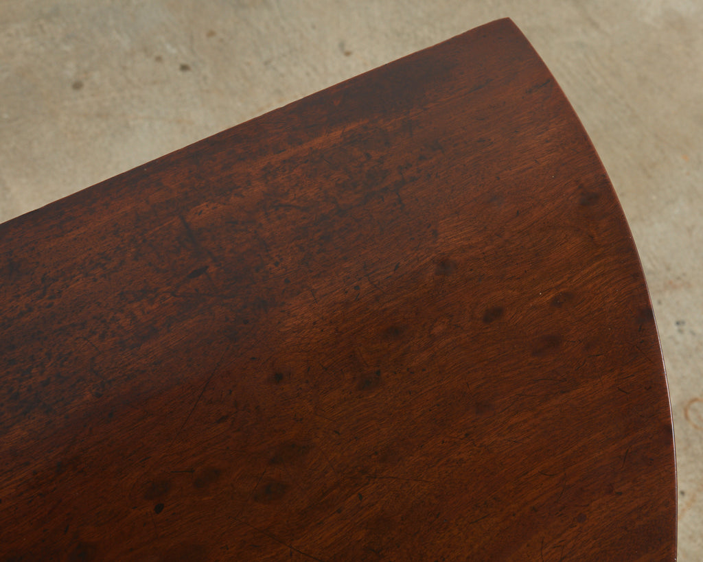 Pair of 19th Century Georgian Mahogany Demilune Console Tables
