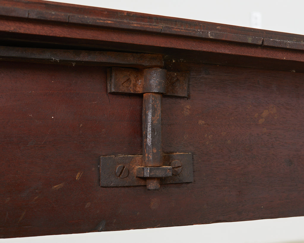 Pair of 19th Century Georgian Mahogany Demilune Console Tables