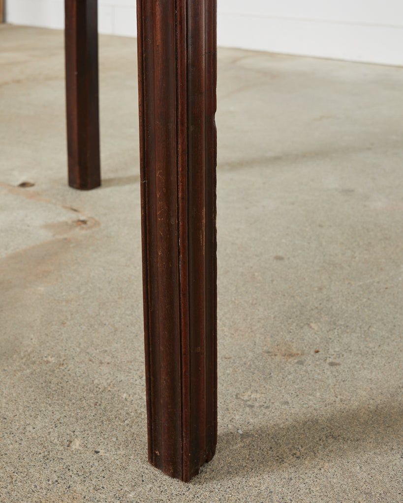 Pair of 19th Century Georgian Mahogany Demilune Console Tables