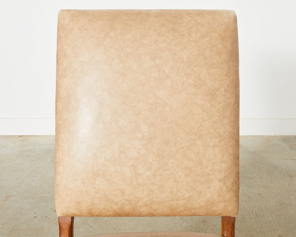 Pair of Dennis & Leen Louis XIV Os de Mouton Hall Chairs