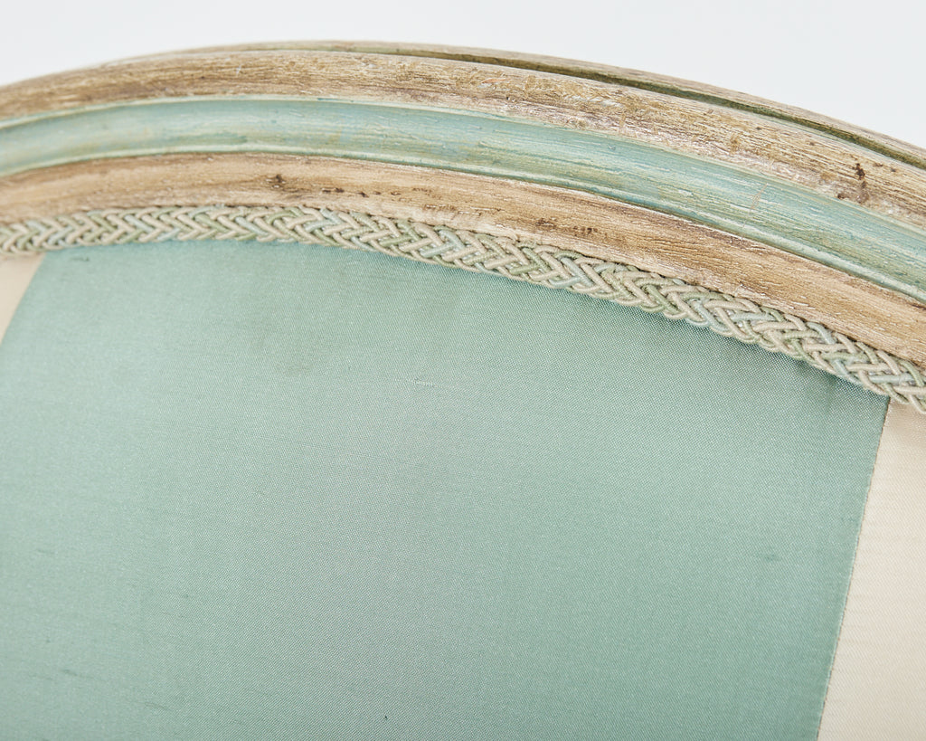 Pair of Dennis & Leen Louis XVI Style Painted Dining Chairs