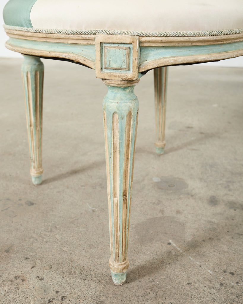 Pair of Dennis & Leen Louis XVI Style Painted Dining Chairs