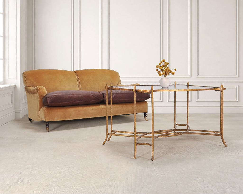 Dennis & Leen Chinoiserie Iron Gilt Tall Tray Cocktail Table