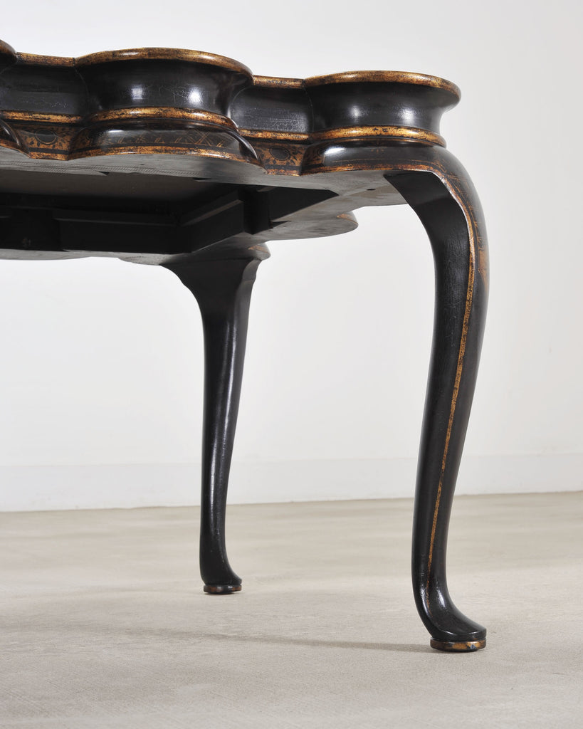 Rose Tarlow Scalloped Coffee Table Chinoiserie Lacquered