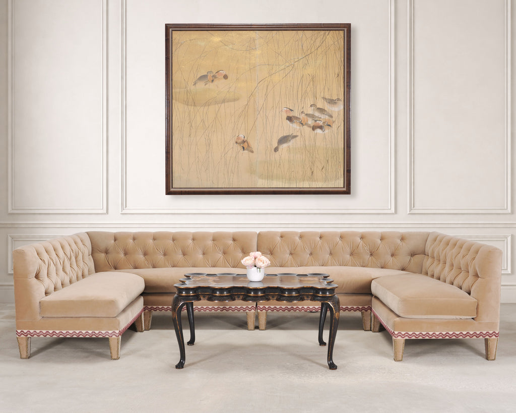Rose Tarlow Scalloped Coffee Table Chinoiserie Lacquered