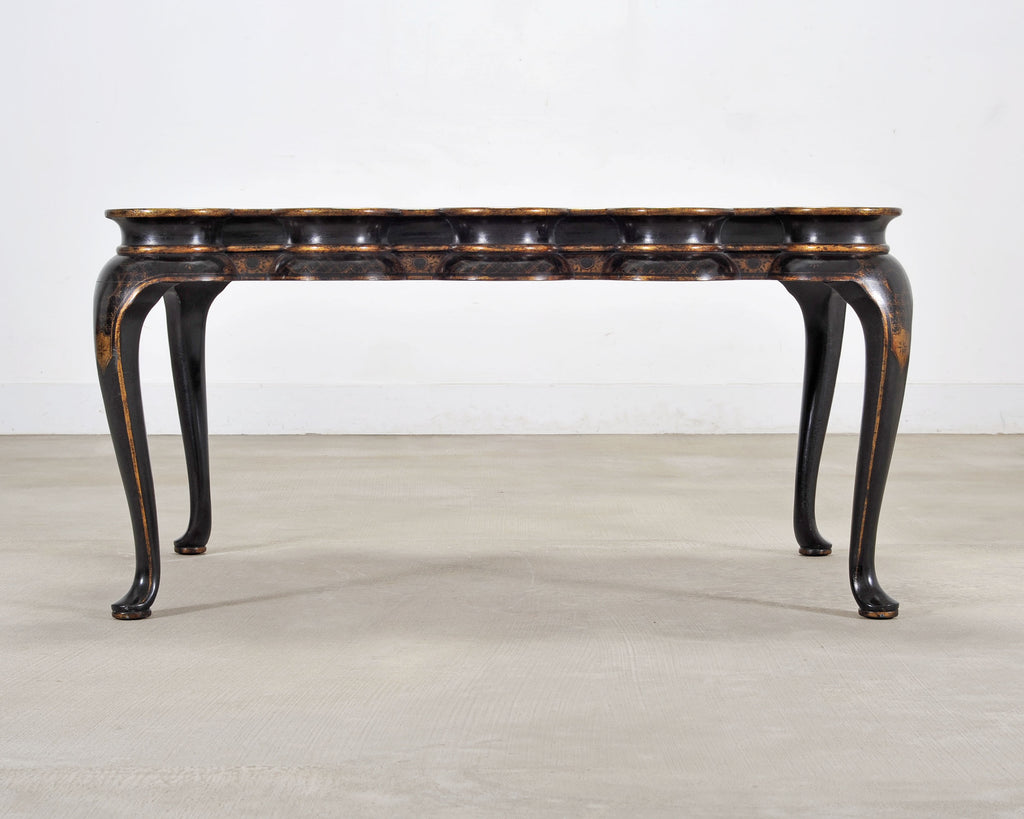 Rose Tarlow Scalloped Coffee Table Chinoiserie Lacquered