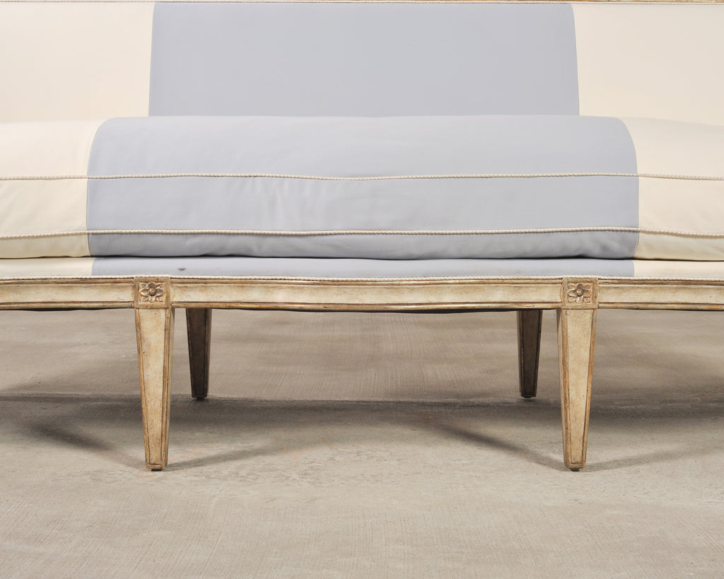 Dennis & Leen Neoclassical Style Italian Settee Cabriole Sofa