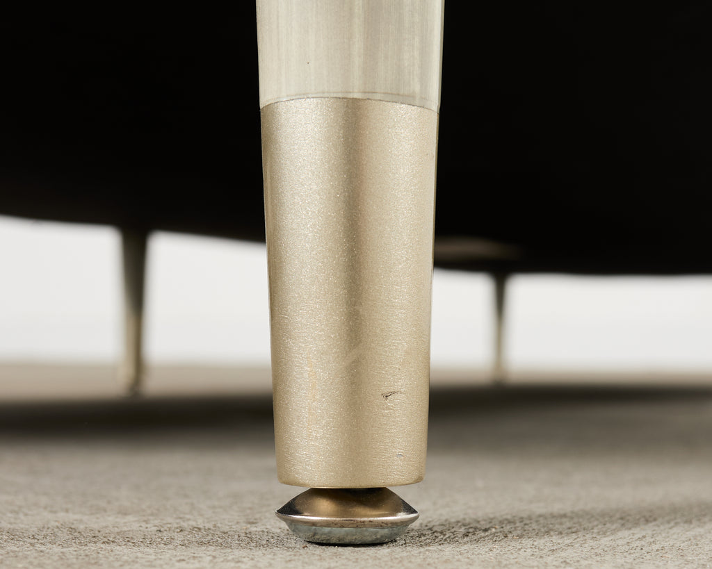 Midcentury Roche Bobois Style Denim Platform Sofa