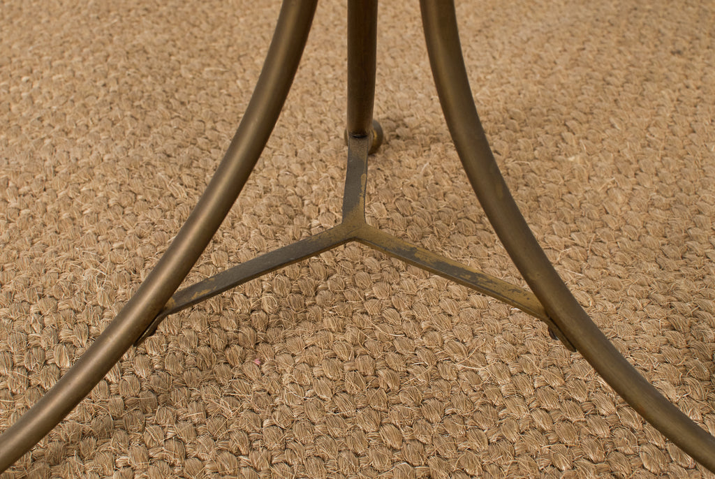 Patinated Bronze Brass Lotus Leaf Tiered Dessert Stand