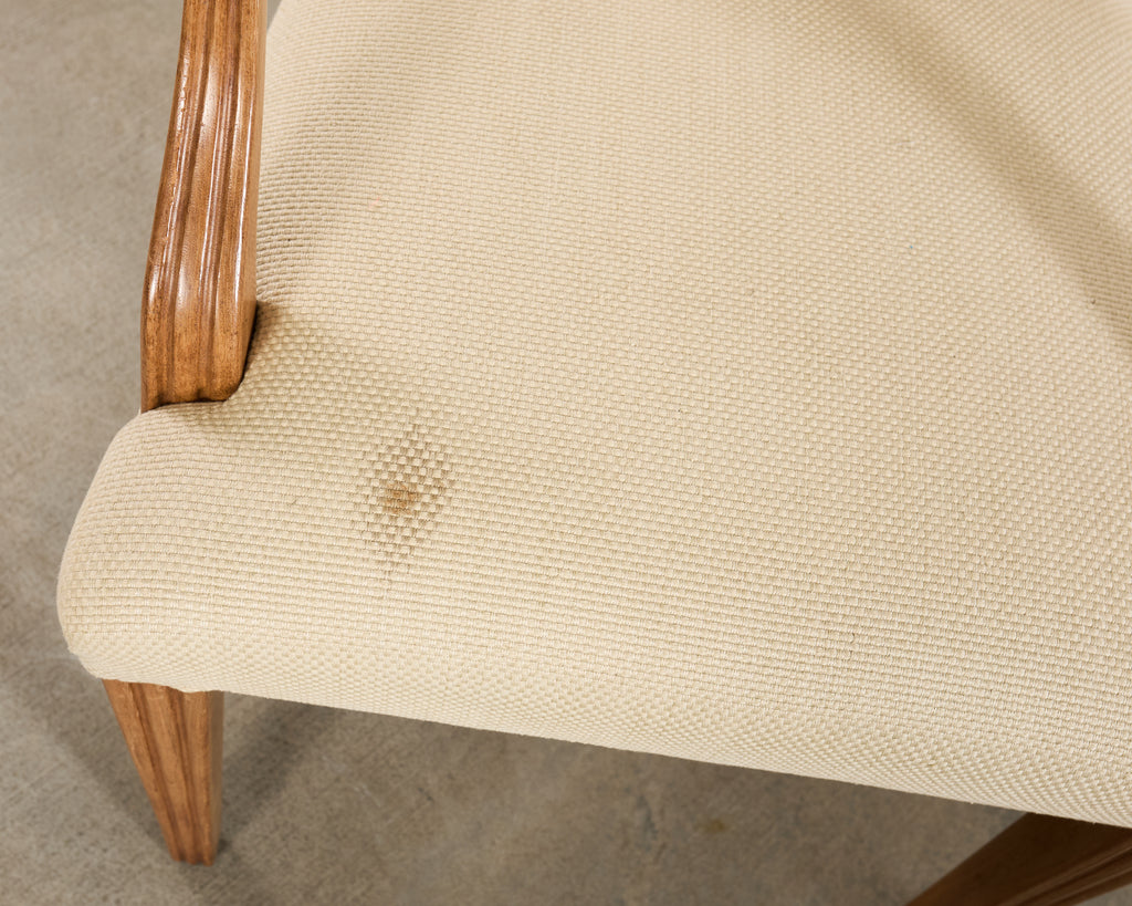 Pair of Dessin Fournir Ribbon-Back Oak Dining Armchairs