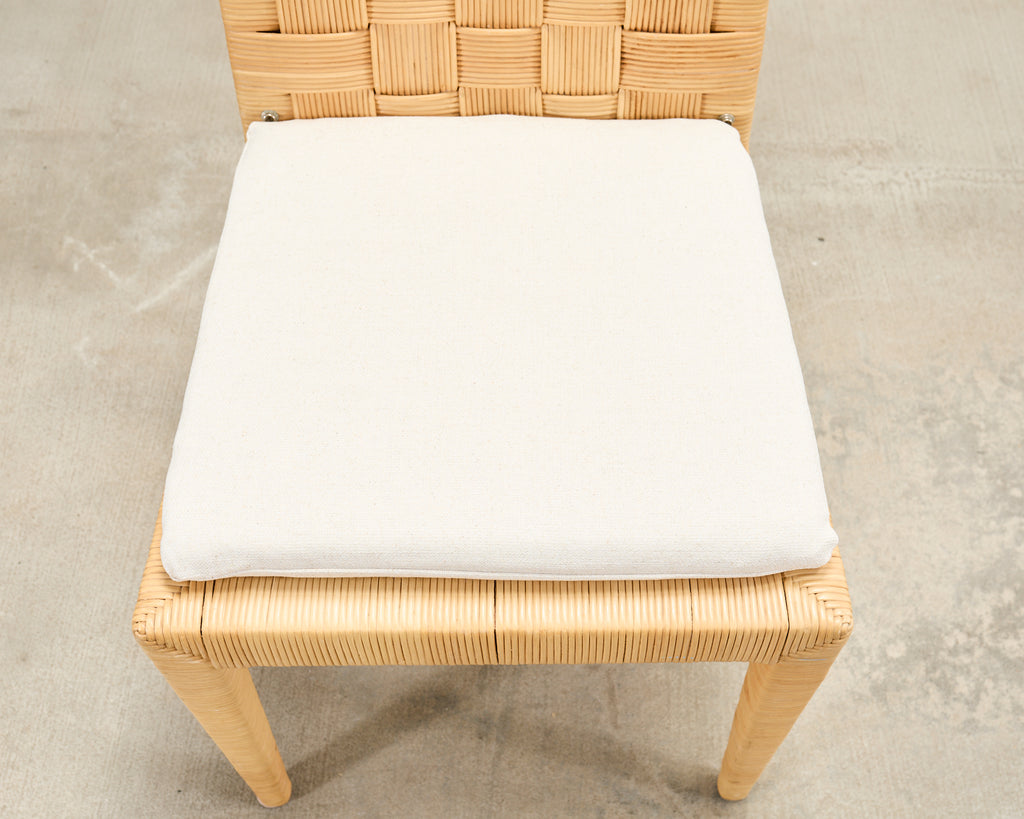 John Hutton for Donghia Block Island Rattan Cane Dining Chair
