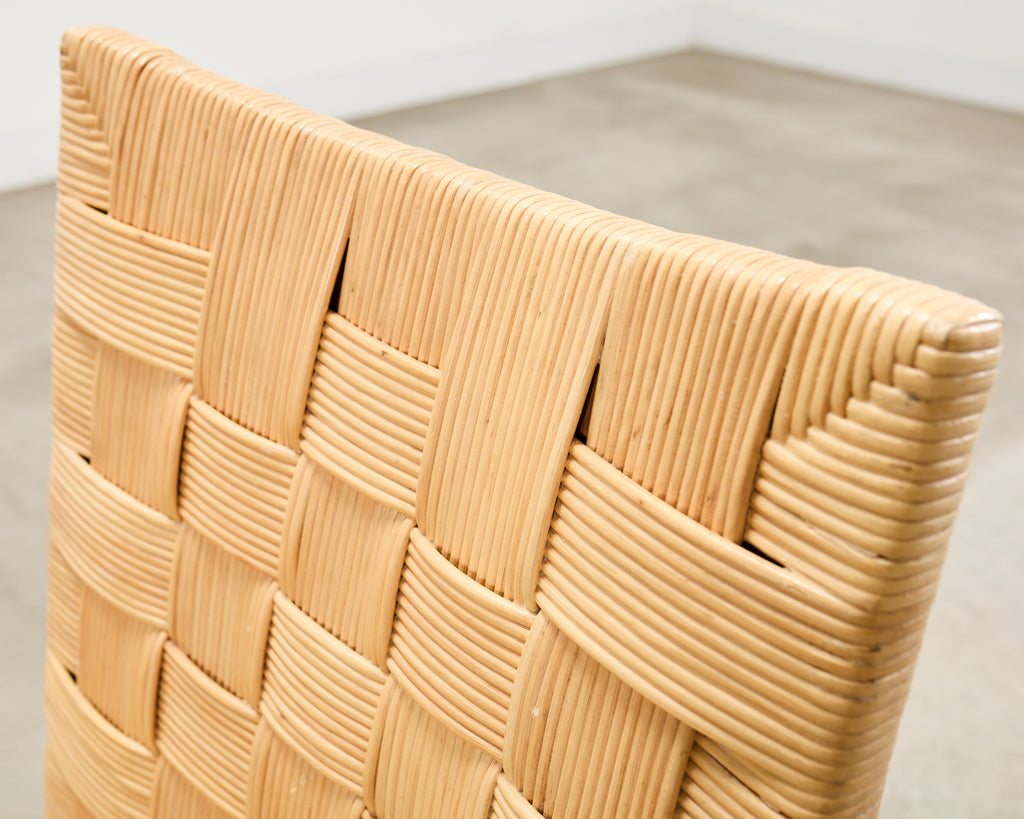 John Hutton for Donghia Block Island Rattan Cane Dining Chair