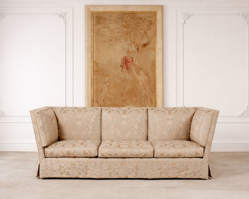 19th Century French Aubusson Harvest Tapestry Framed Panel 9.5 Ft