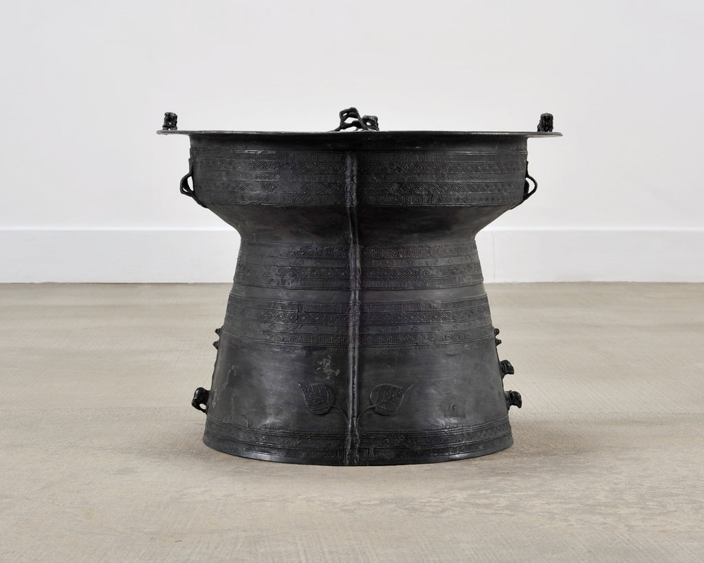 Southeast Asian Bronze Frog Rain Drum or Drinks Table