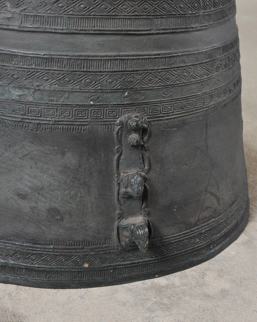 Southeast Asian Bronze Frog Rain Drum or Drinks Table