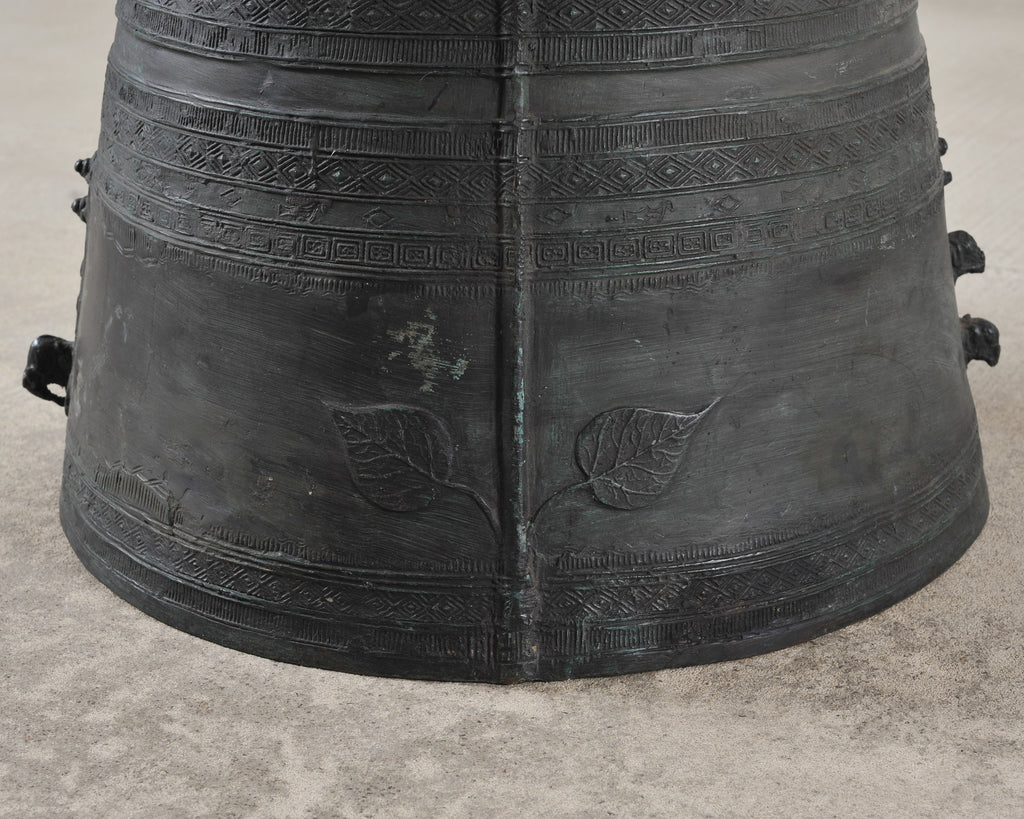Southeast Asian Bronze Frog Rain Drum or Drinks Table