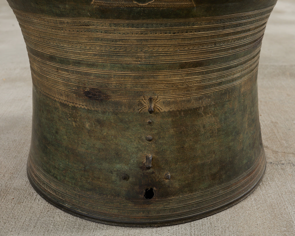 Southeast Asian Bronze Rain Drum or Drinks Table